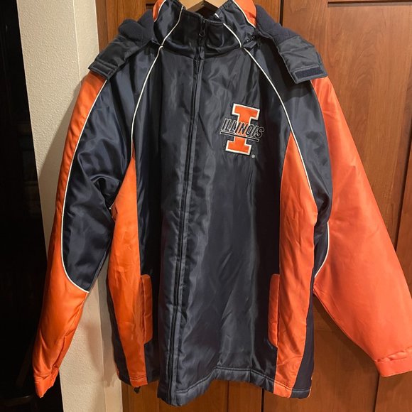 Discounted Shipping Men's Illini Winter Jacket for the Illini Fan in Your Life - Picture 1 of 4